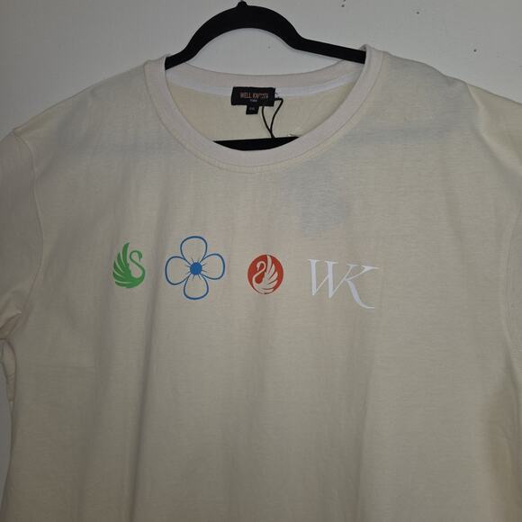 Well Known Studios Gansevoort Mens Shirt Sz XXL Cream Unisex New With Tags NWT - Picture 2 of 16